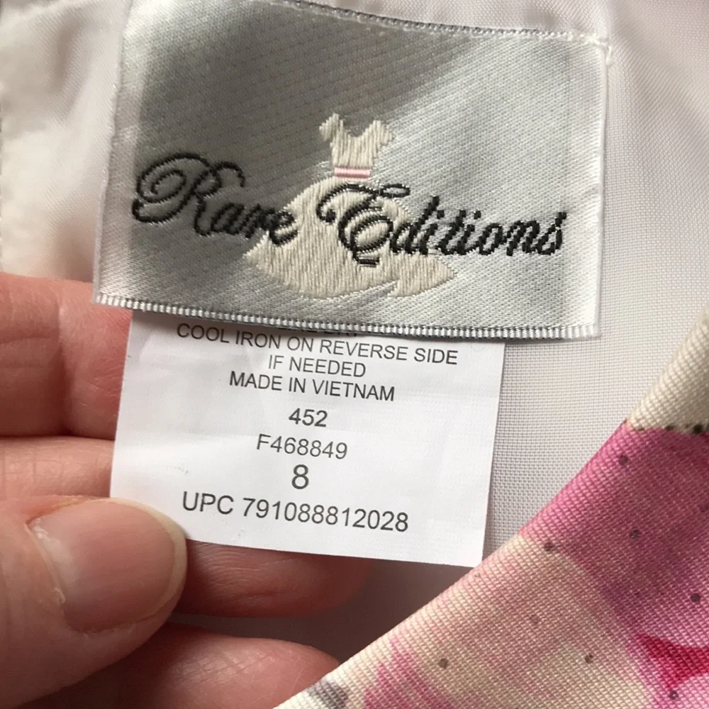 RARE EDITIONS Girls Flowers Sprinkles Hi-Low Flare Special Occasions Dre…